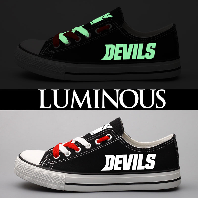 New Jersey Devils Low Top Canvas Sport Sneakers Shoes For Men Women Fans