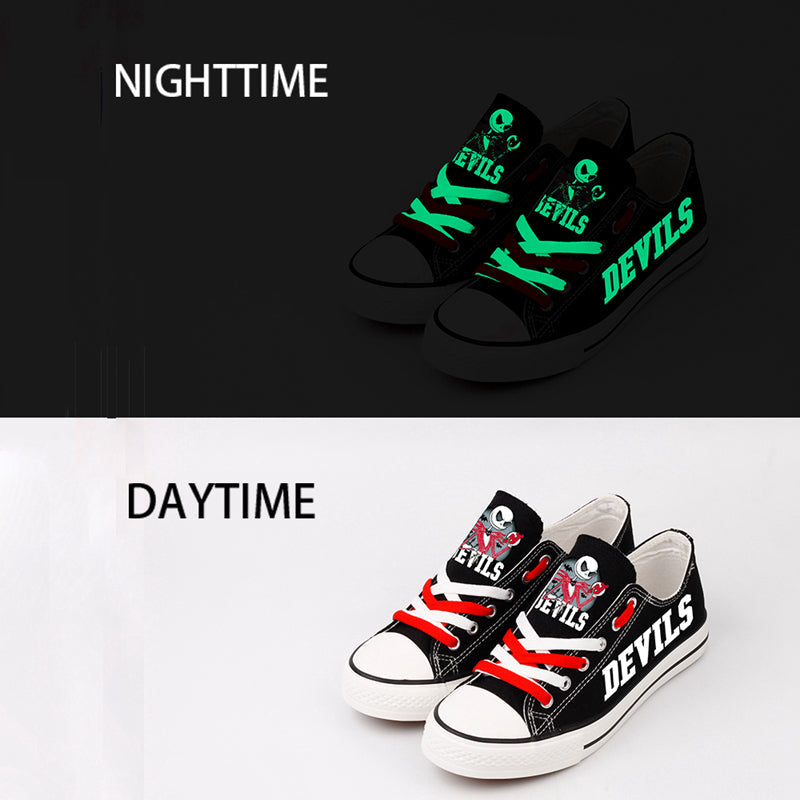New Jersey Devils Low Top Canvas Sport Sneakers Shoes For Men Women Fans