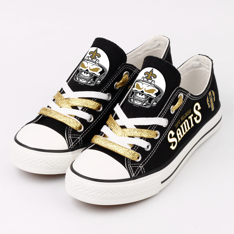 New Orleans Saints Low Top Canvas Sport Sneakers Shoes For Men Women Fans