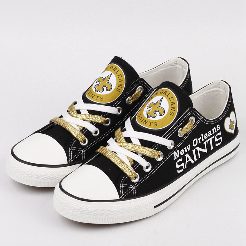 New Orleans Saints Low Top Canvas Sport Sneakers Shoes For Men Women Fans