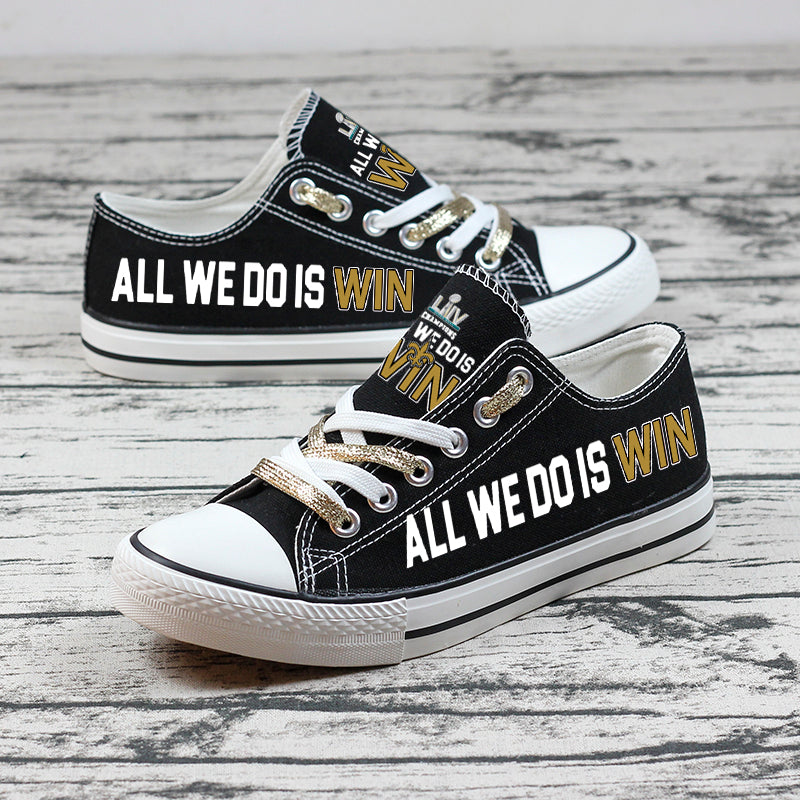 New Orleans Saints Low Top Canvas Sport Sneakers Shoes For Men Women Fans