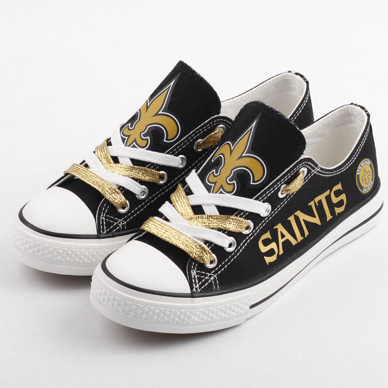 New Orleans Saints Low Top Canvas Sport Sneakers Shoes For Men Women Fans