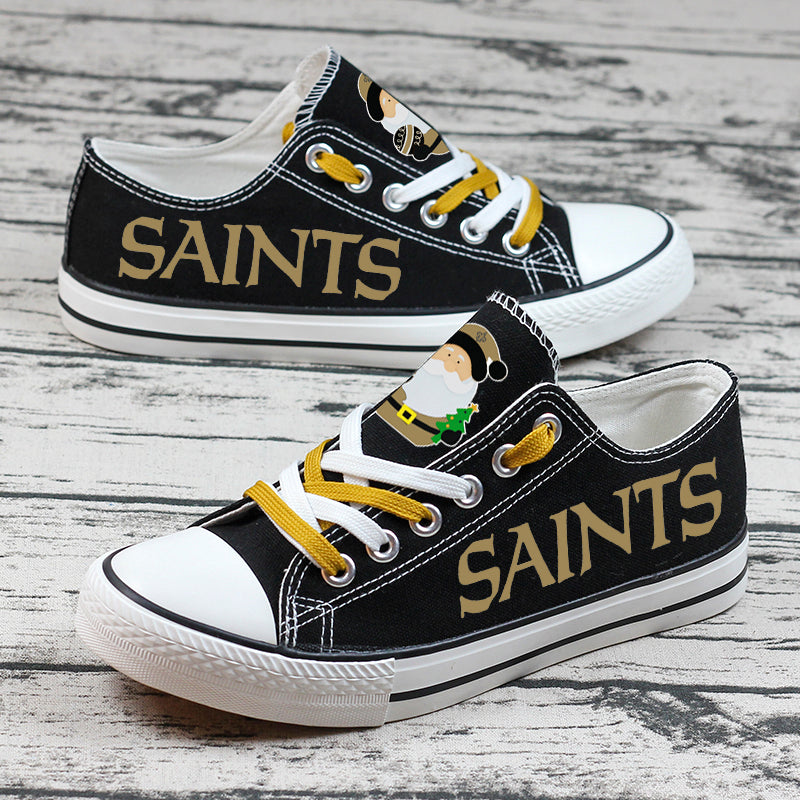 New Orleans Saints Low Top Canvas Sport Sneakers Shoes For Men Women Fans