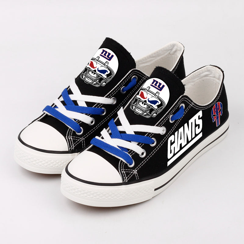 New York Giants Low Top Canvas Sport Sneakers Shoes For Men Women Fans