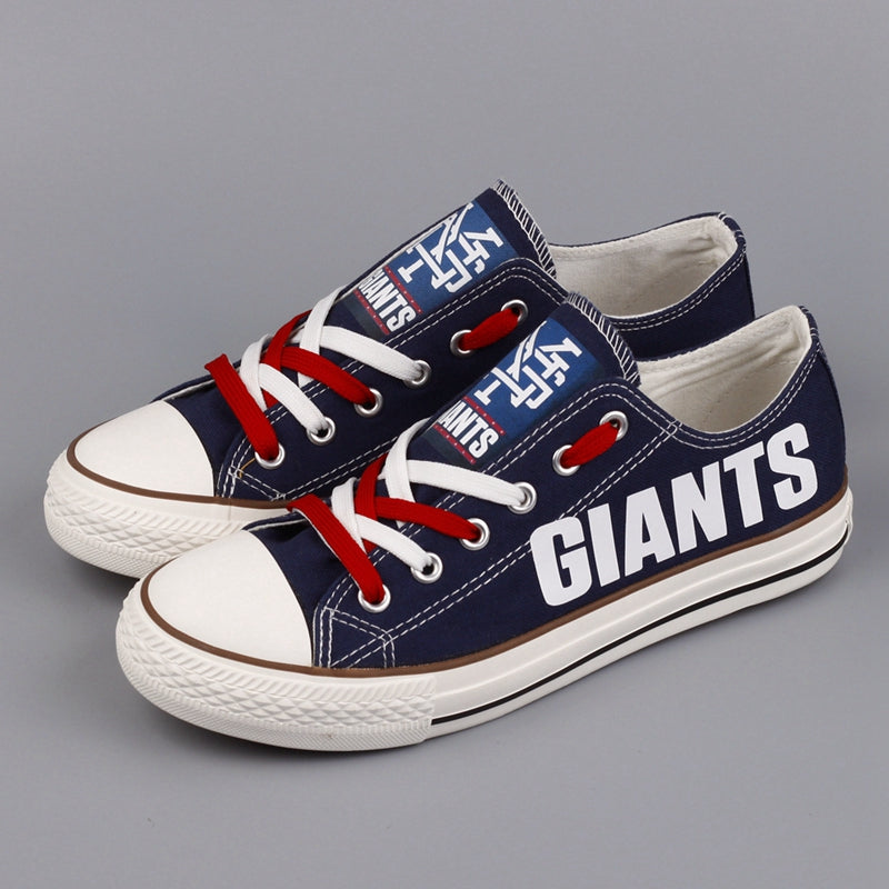 New York Giants Low Top Canvas Sport Sneakers Shoes For Men Women Fans