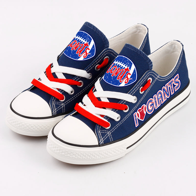 New York Giants Low Top Canvas Sport Sneakers Shoes For Men Women Fans