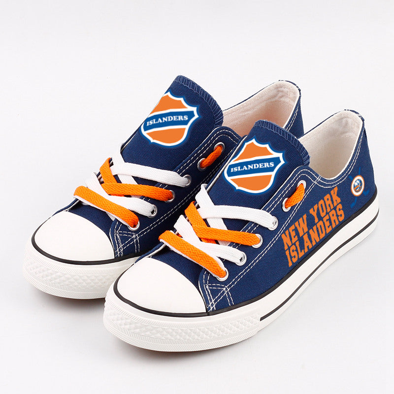New Jersey Devils Low Top Canvas Sport Sneakers Shoes For Men Women Fans