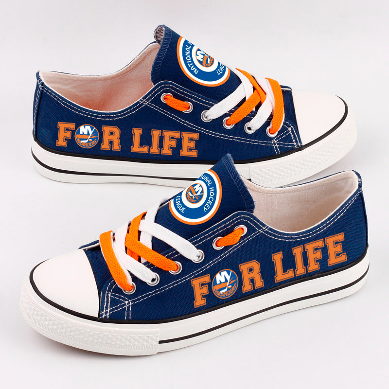 New Jersey Devils Low Top Canvas Sport Sneakers Shoes For Men Women Fans