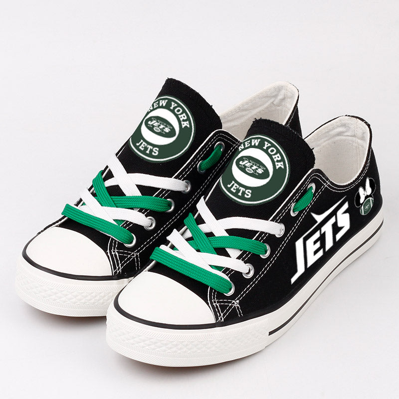 New York Jets Low Top Canvas Sport Sneakers Shoes For Men Women Fans