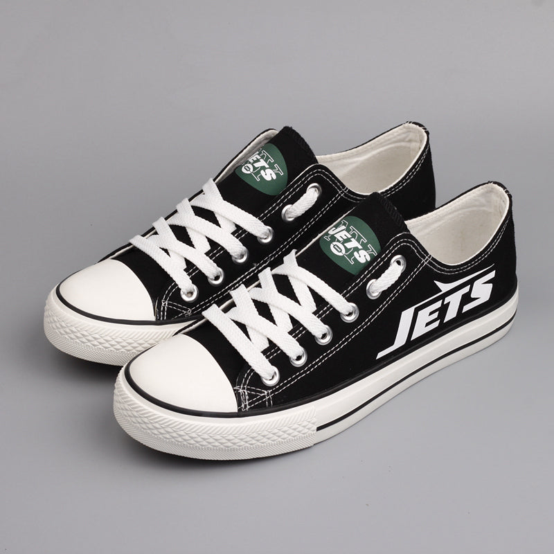 New York Jets Low Top Canvas Sport Sneakers Shoes For Men Women Fans