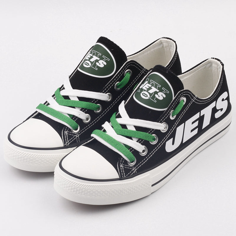 New York Jets Low Top Canvas Sport Sneakers Shoes For Men Women Fans