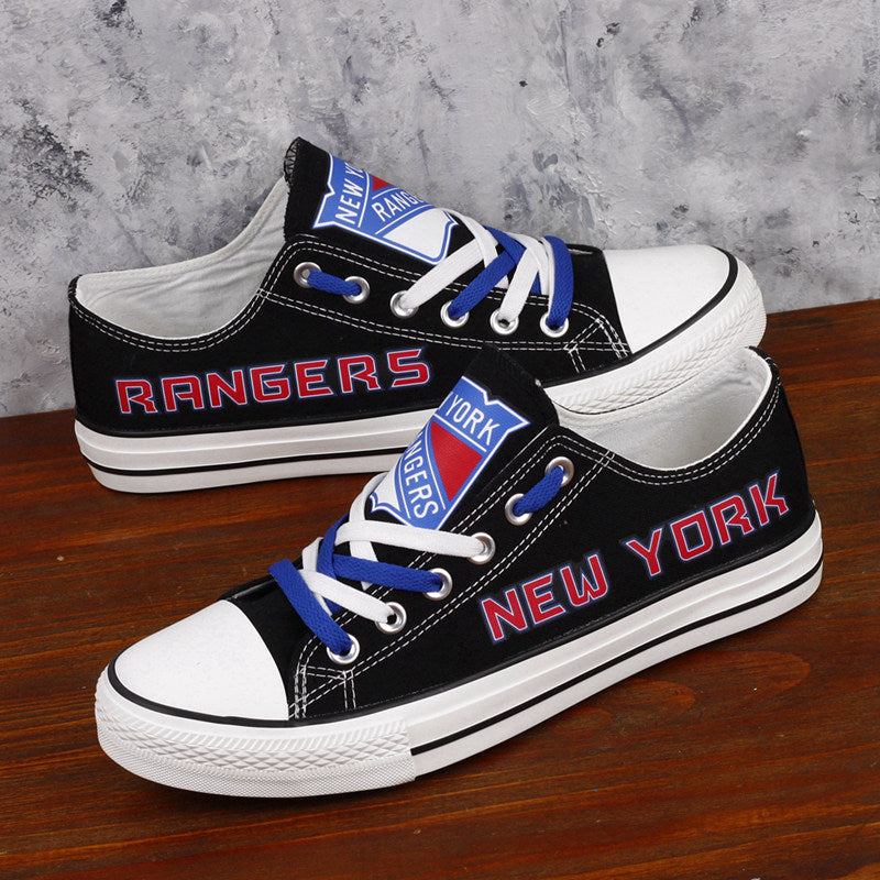 New York Rangers Low Top Canvas Sport Sneakers Shoes For Men Women Fans