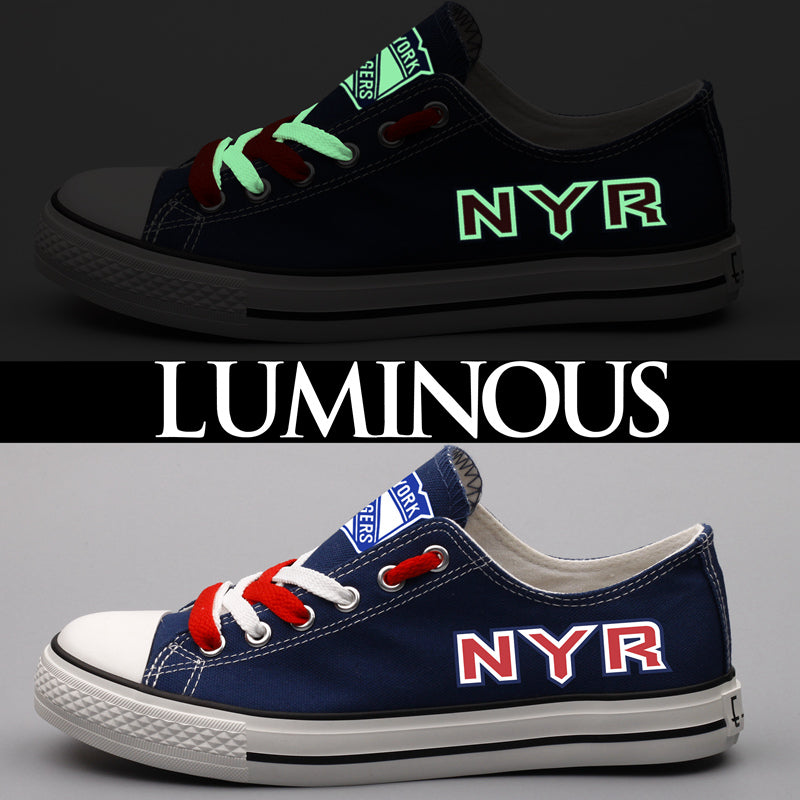 New York Rangers Low Top Canvas Sport Sneakers Shoes For Men Women Fans