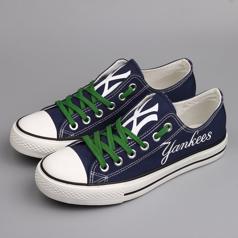 New York Mets Limited Print Low Top Canvas Shoes Sport Sneakers For Men Women Fans