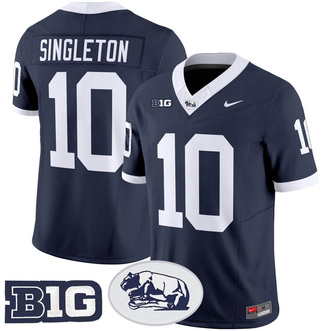 Nicholas Singleton Jersey #10 Penn State Nittany Lions 2025 Throwback Limited Stitched