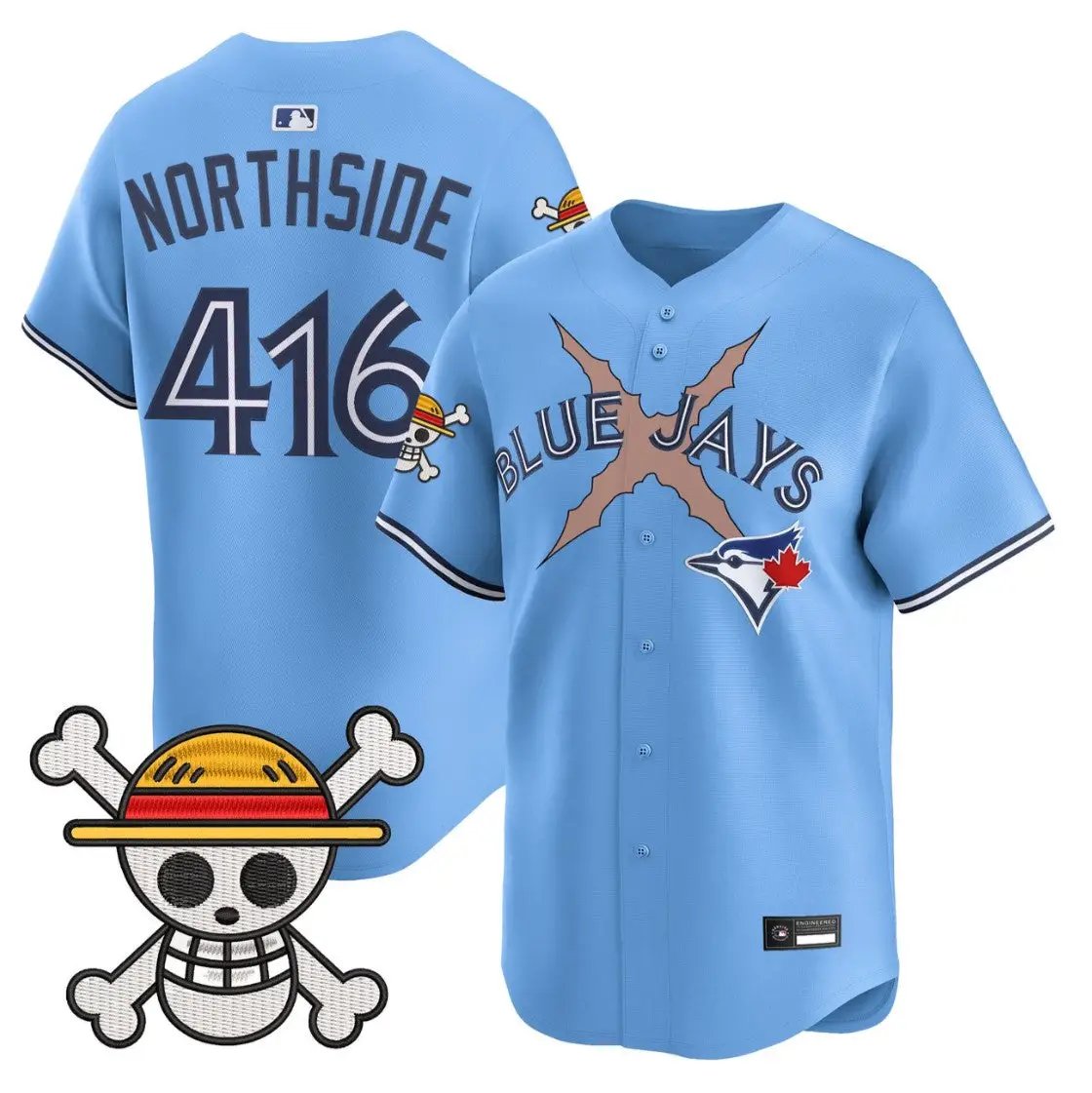 NorthSide Jersey #416 Blue Jays One Piece Premier Limited Stitched