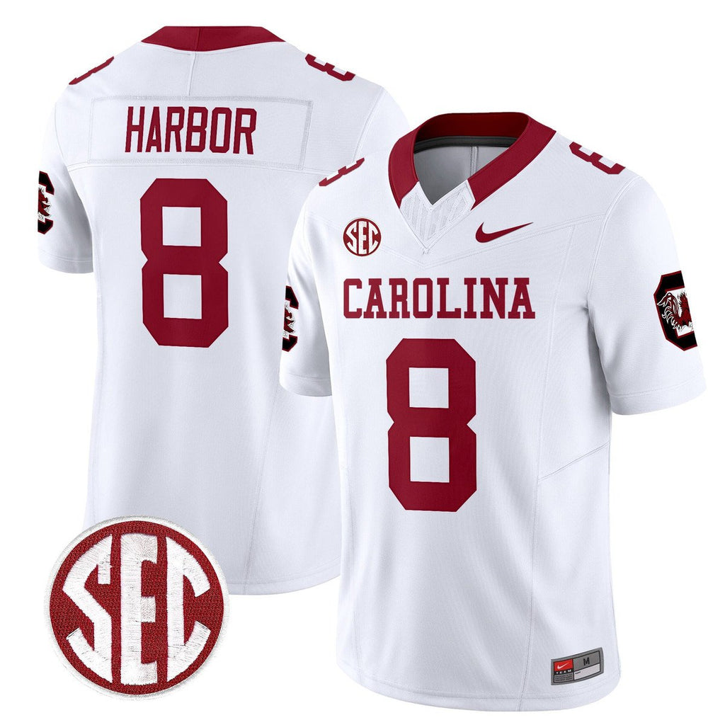 Nyck Harbor Jersey #8 Carolina 1980 Throwback Rebrand 2026 Stitched White