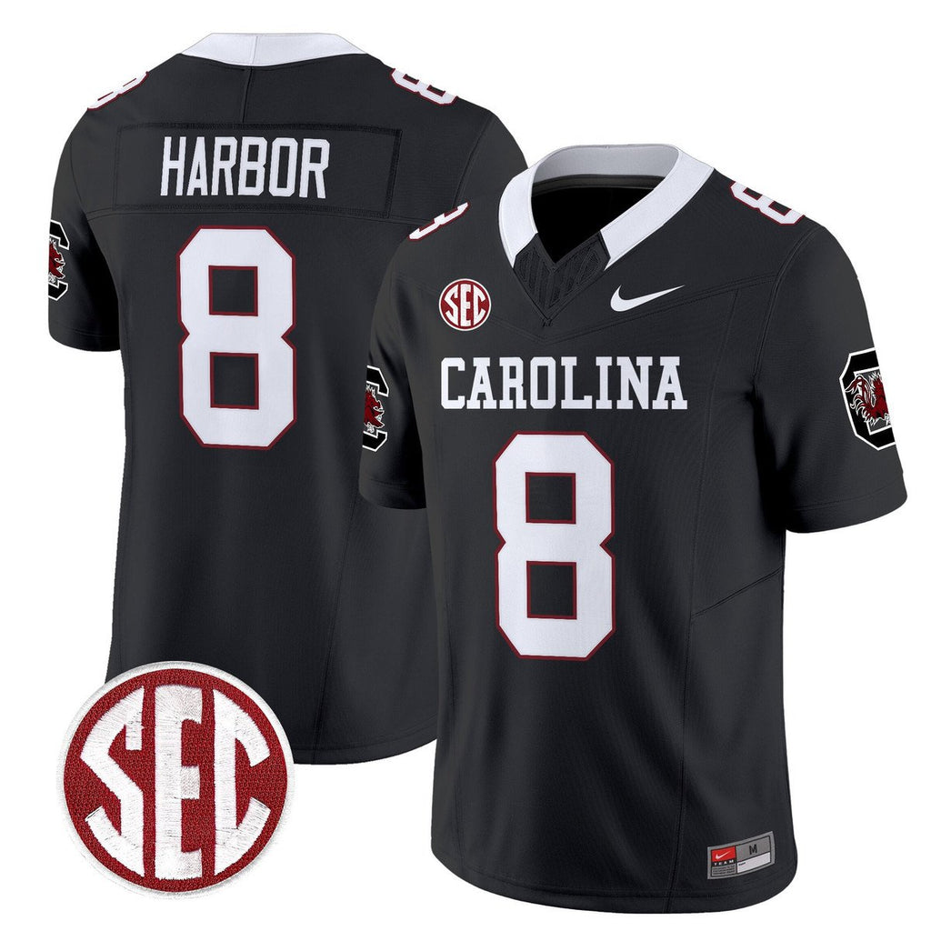 Nyck Harbor Jersey #8 Carolina 1980 Throwback Rebrand 2026 Stitched Black