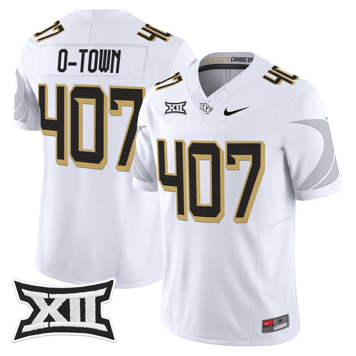 O-Town Jersey #407 UCF Knights 2025 Vapor Limited Football Stitched White