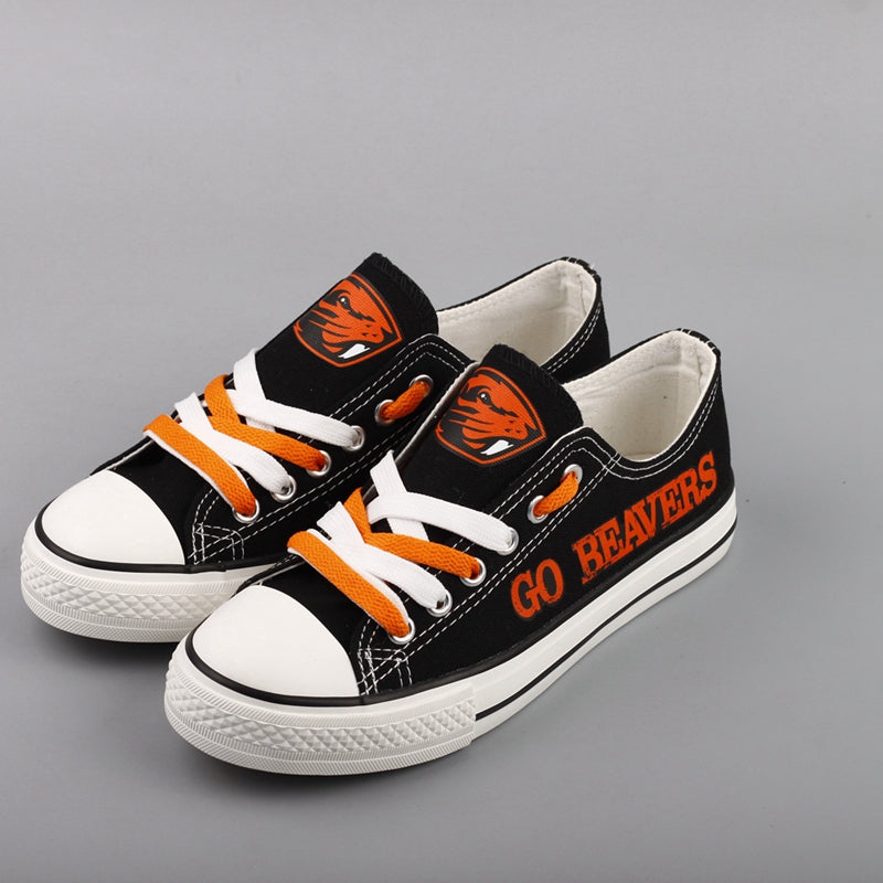 Oregon State Beavers Limited Print NCAA College Students Low Top Canvas Shoes Sport Sneakers 2
