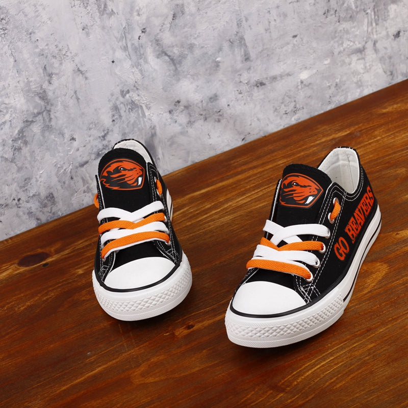 Oregon State Beavers Limited Print NCAA College Students Low Top Canvas Shoes Sport Sneakers 2