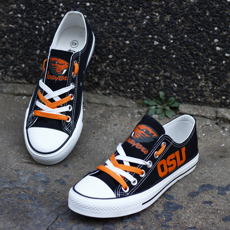 Oregon State Beavers Limited Print NCAA College Students Low Top Canvas Shoes Sport Sneakers 1