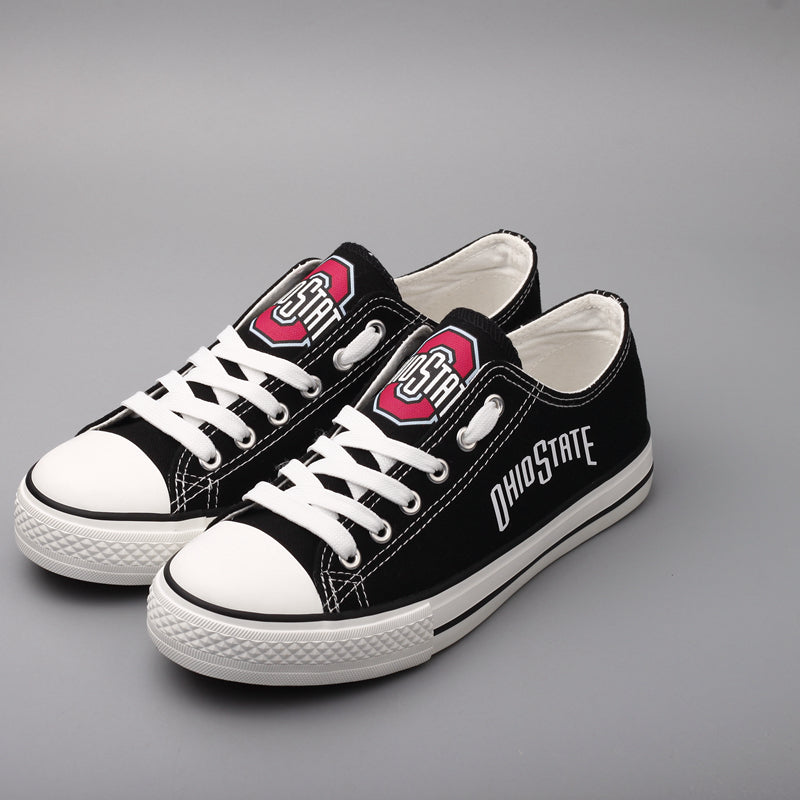 Ohio State Buckeyes Limited Print NCAA College Students Low Top Canvas Shoes Sport Sneakers