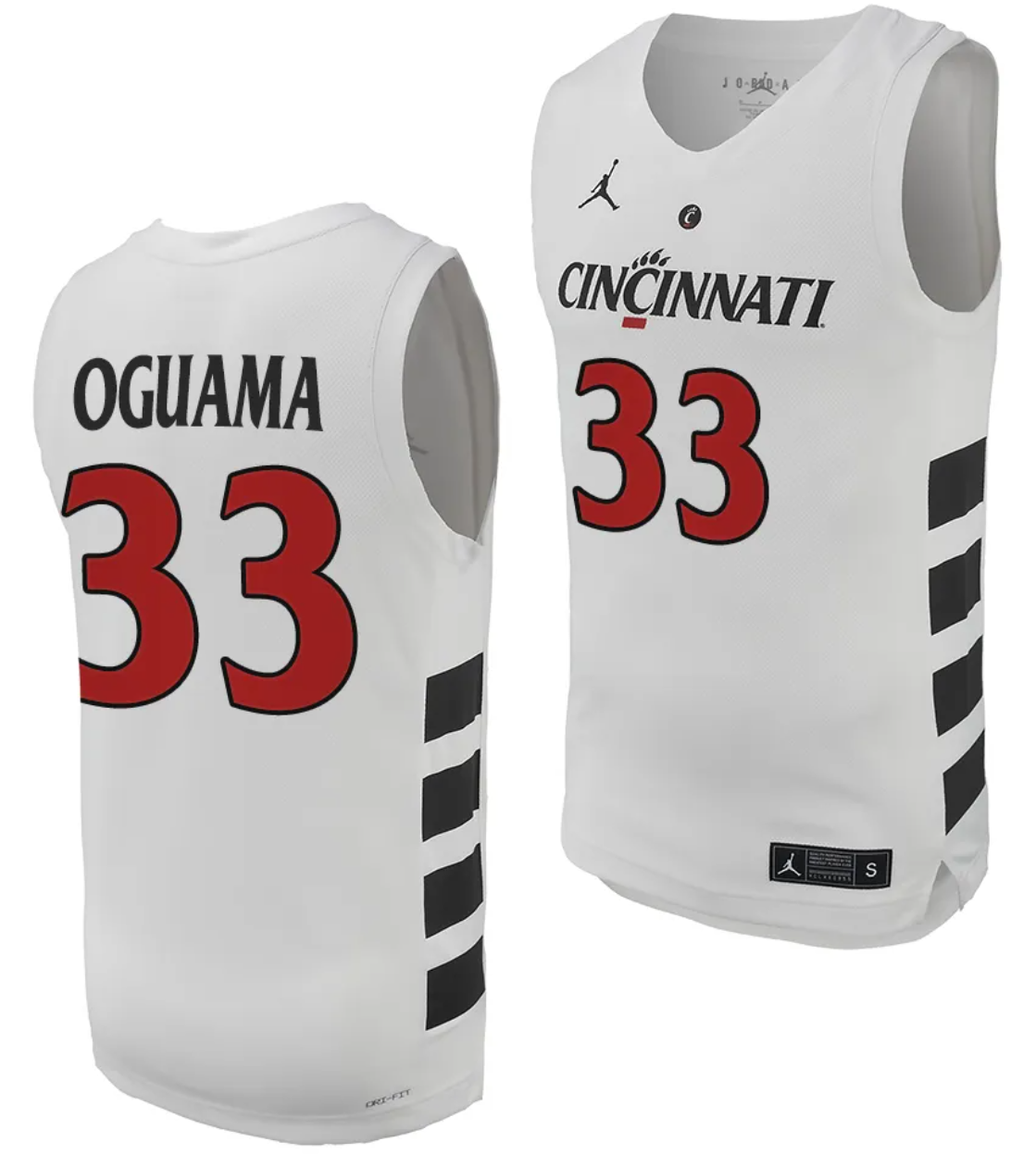 Ody Oguama Jersey #33 Cincinnati Bearcats College Basketball Replica