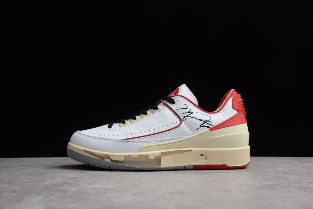 Off-White X Air Jordan 2 Low White Red