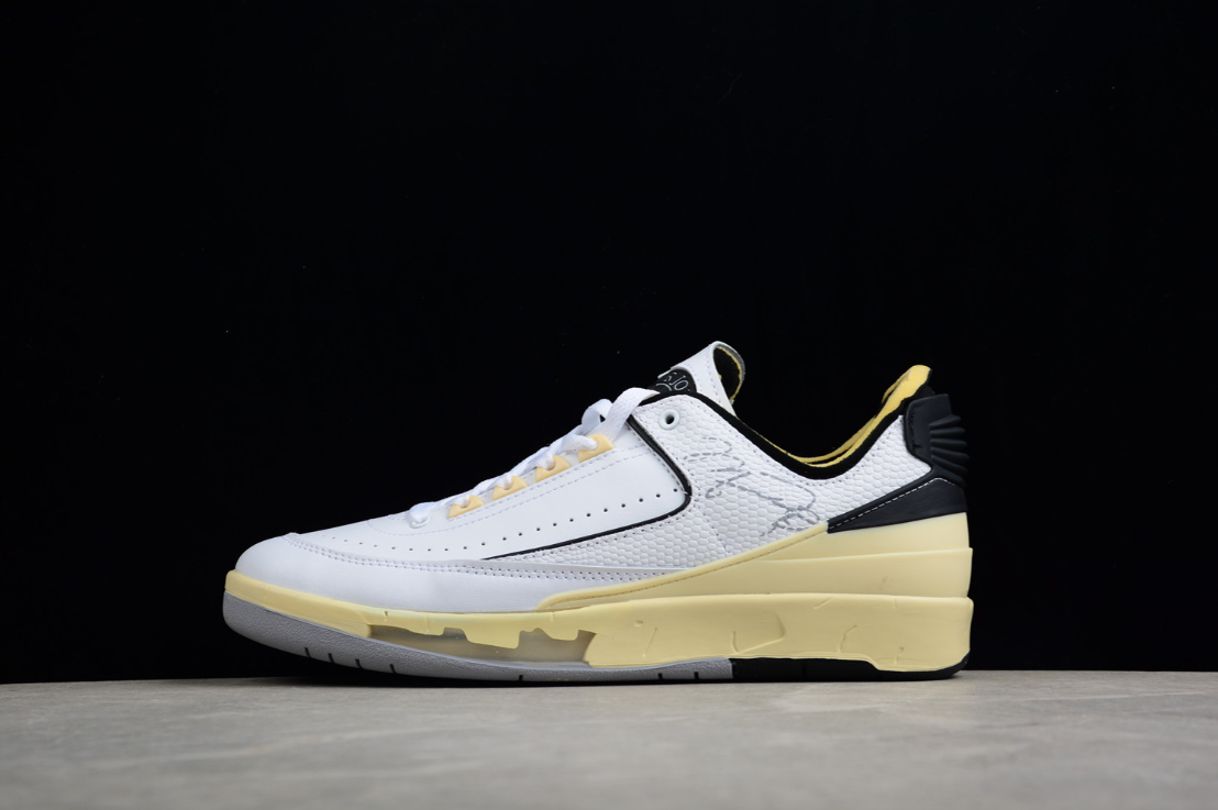 Off-White X Air Jordan 2 Low White Yellow