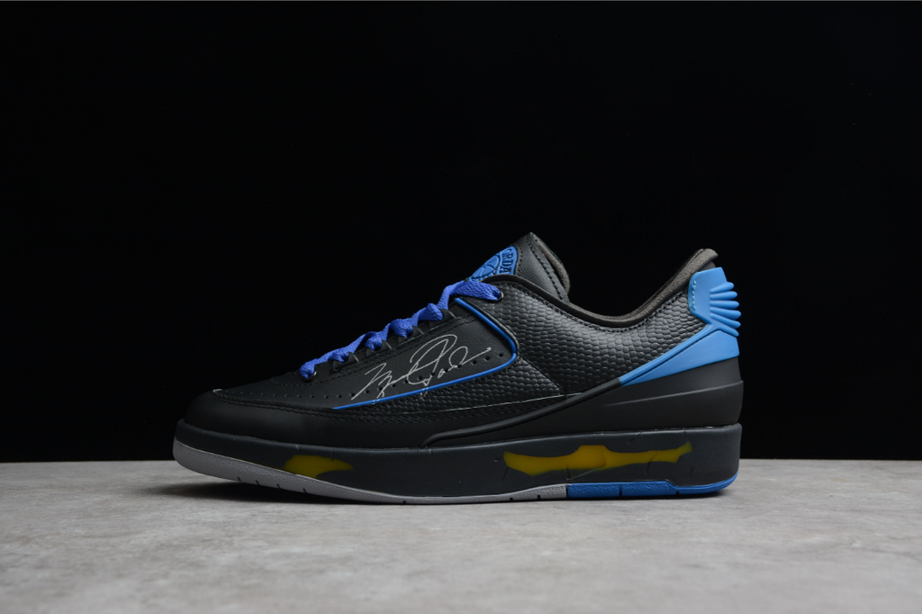 Off-White X Air Jordan 2 Retro Low SP Black Blue