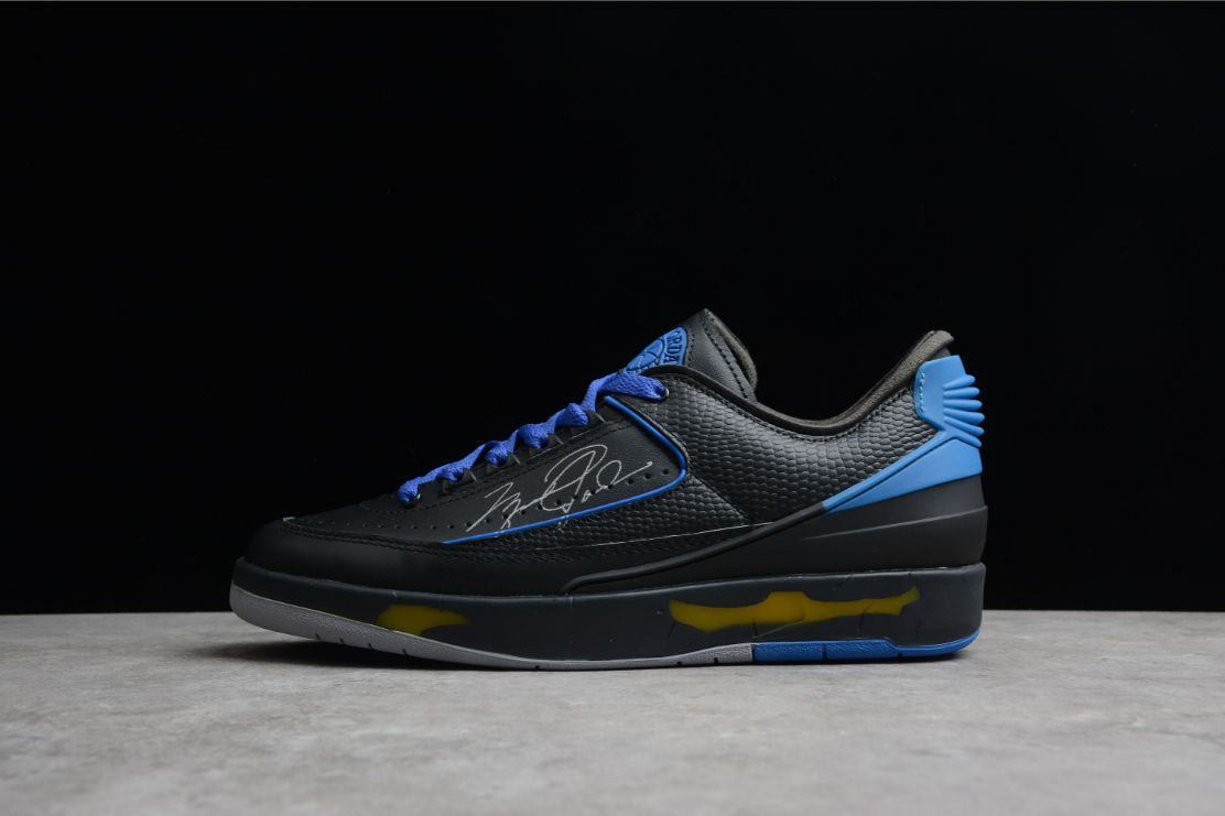 Off-White X Air Jordan 2 Retro Low SP Black Blue