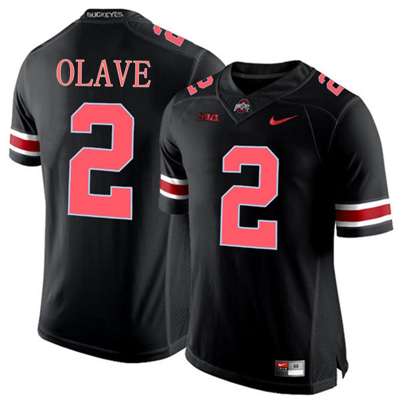 Ohio State Buckeyes #2 Chris Olave NCAA College Football Jersey Black