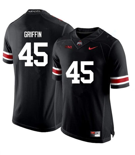 Ohio State Buckeyes #45 Archie Griffin NCAA College Football Jersey Black