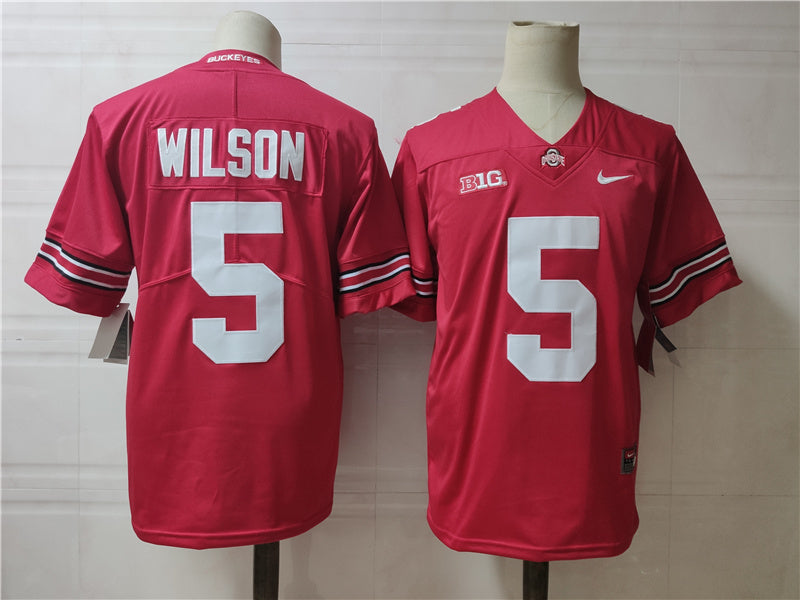 Ohio State Buckeyes #5 Wilson College Football Jersey Red