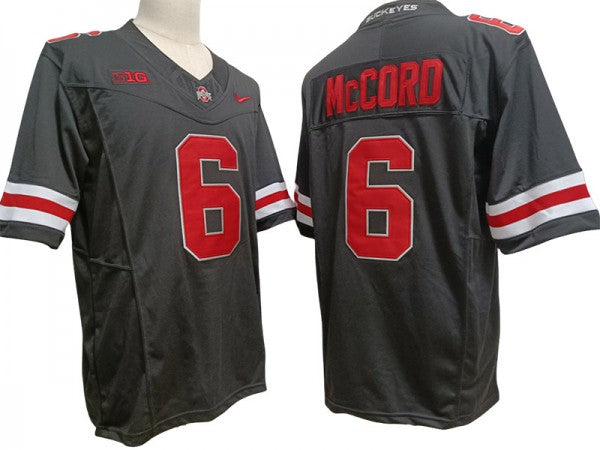 Ohio State Buckeyes #6 Black Vapor F.U.S.E. Limited Jersey - Kyle McCord