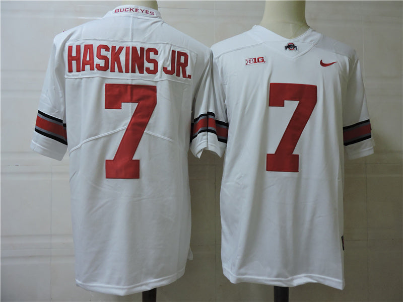 Ohio State Buckeyes #7 Dwayne Haskins Jr. Football Jersey White