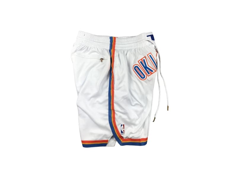 Oklahoma City Thunder White Swingman Shorts