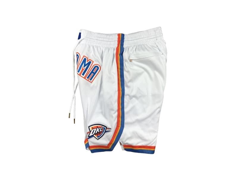 Oklahoma City Thunder White Swingman Shorts