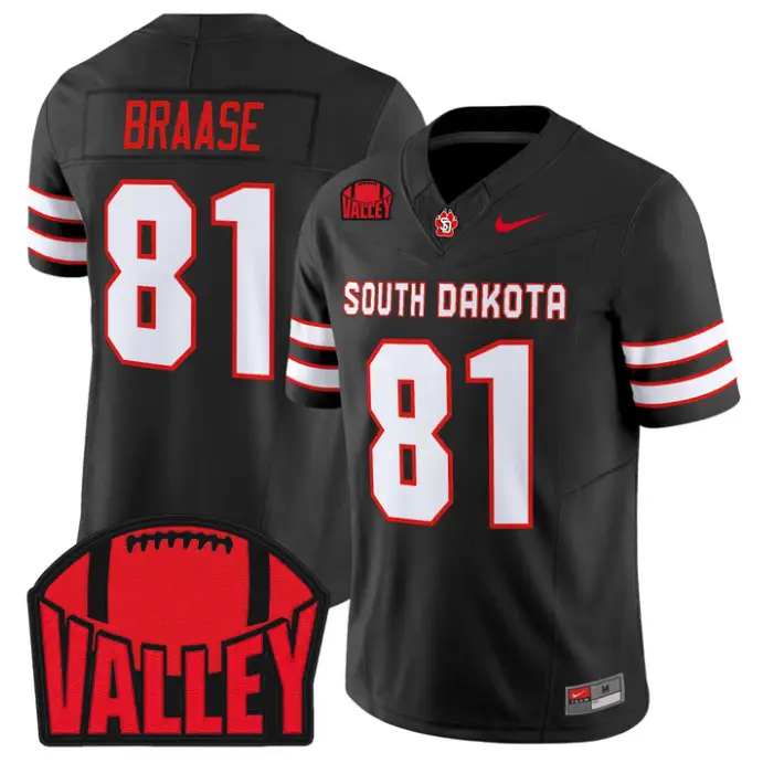 Ordell Braase Jersey #81 South Dakota 2026 Vapor Limited Stitched