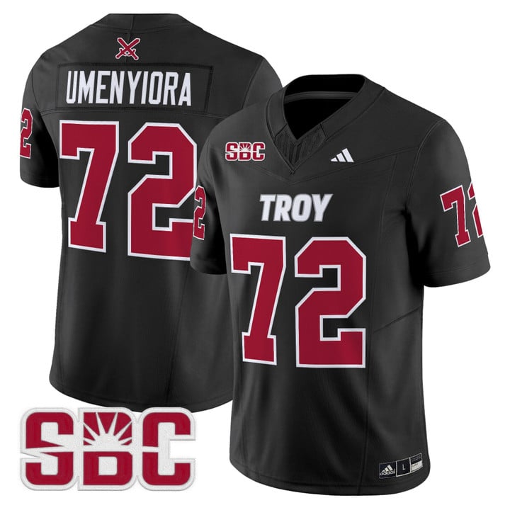 Osi Umenyiora Jersey #72 Troy Trojans 2025 Vapor Limited Stitched