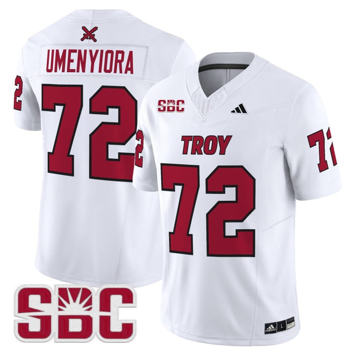 Osi Umenyiora Jersey #72 Troy Trojans 2025 Vapor Limited Stitched