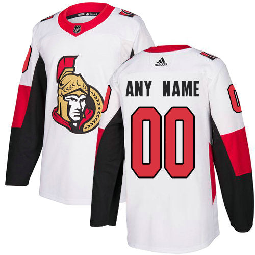 Ottawa Senators NHL White Customized Jersey