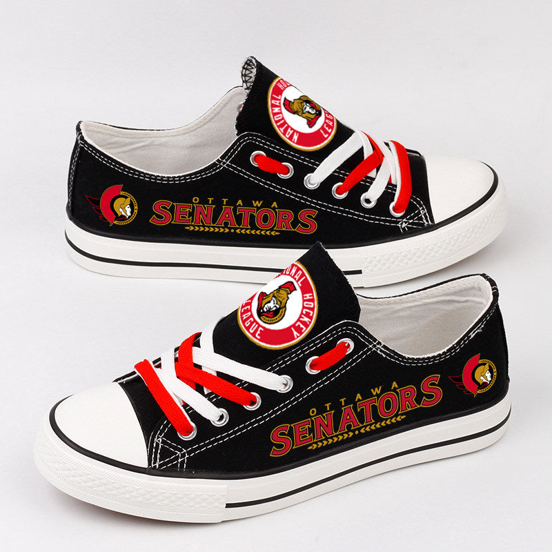 Ottawa Senators Low Top Canvas Sport Sneakers Shoes For Men Women Fans