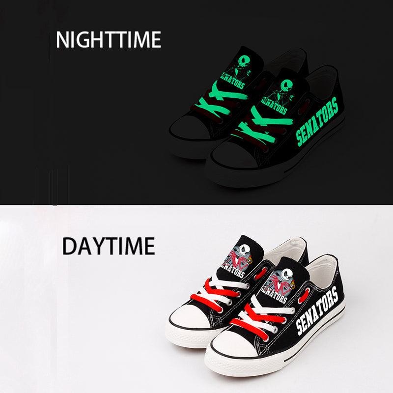 Ottawa Senators Low Top Canvas Sport Sneakers Shoes For Men Women Fans