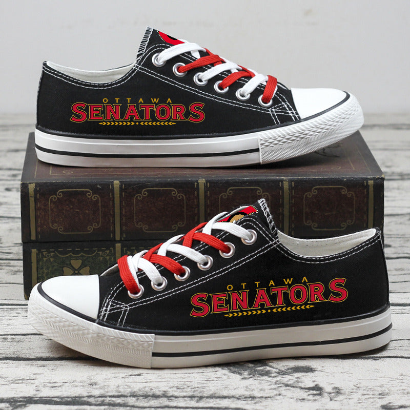 Ottawa Senators Low Top Canvas Sport Sneakers Shoes For Men Women Fans