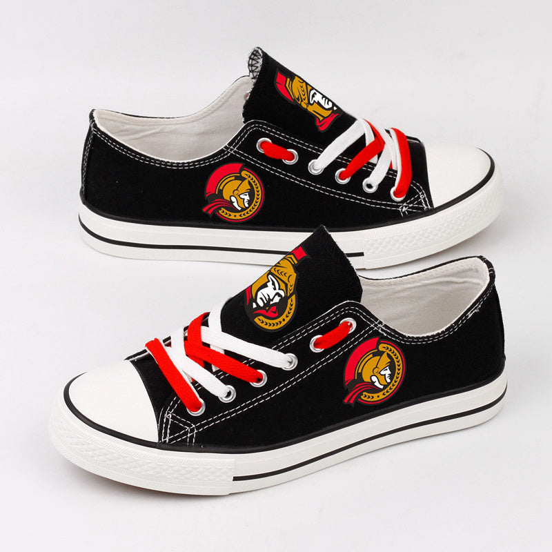 Ottawa Senators Low Top Canvas Sport Sneakers Shoes For Men Women Fans