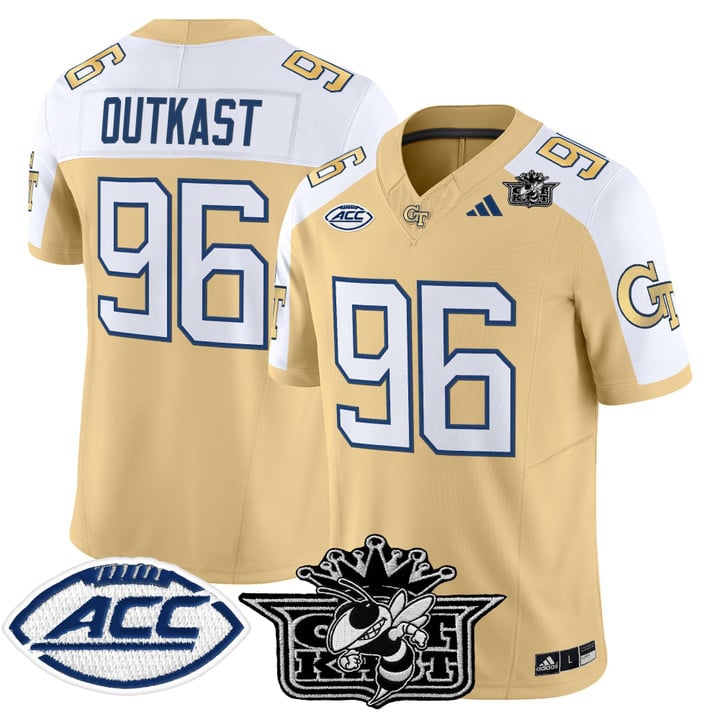Outkast Jersey #96 Georgia Tech Yellow Jackets 2025 Limited Stitched
