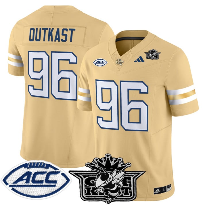 Outkast Jersey #96 Georgia Tech Yellow Jackets 2025 Limited Stitched