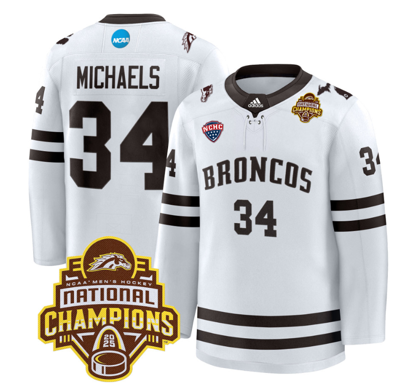 Pat Ferschweiler Jersey #22 Western Michigan Broncos 2025 National Champions Patch Premium Stitched Brown